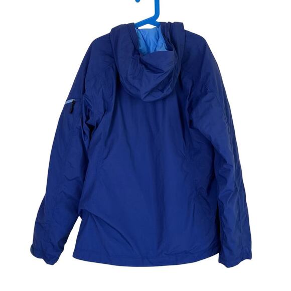 REI Girls Sz L (14-16) Water Resistant Jacket Hooded Lightweight Blue Fall - Picture 3 of 16